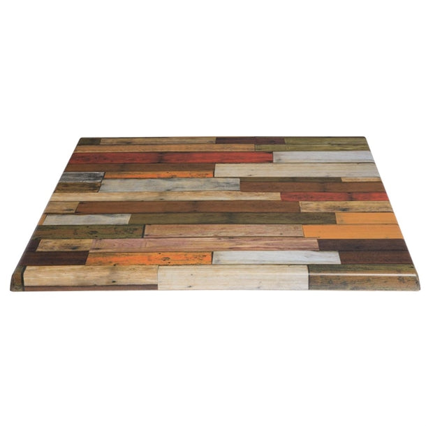 Werzalit Pre-drilled Square Table Tops Blanchas Red p_gt171