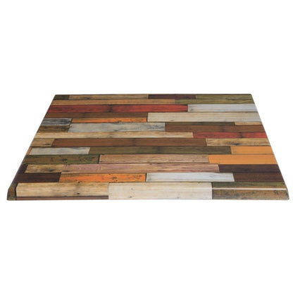 Werzalit Pre-drilled Square Table Tops Blanchas Red p_gt171
