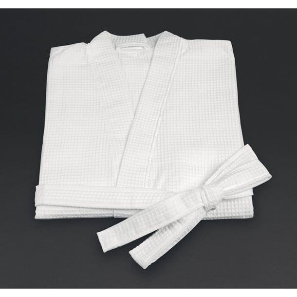 Mitre Essentials Honeycomb Bathrobe and Slipper Set p_hb540