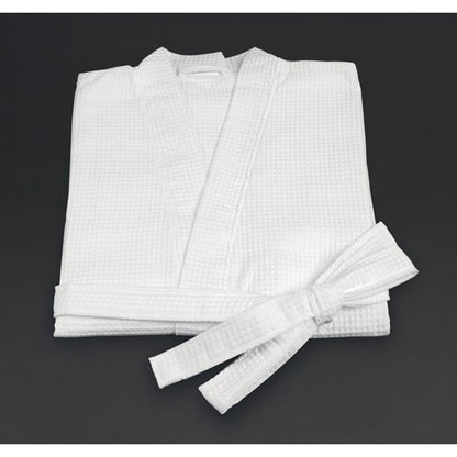 Mitre Essentials Honeycomb Bathrobe and Slipper Set p_hb540