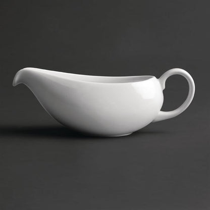 Royal Porcelain Classic White Gravy Boat 380ml (2 Pack) gt932
