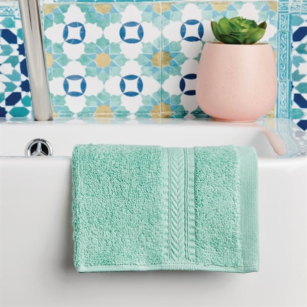 Mitre Essentials Nova Face Cloth Mint (10 Pack) hb629