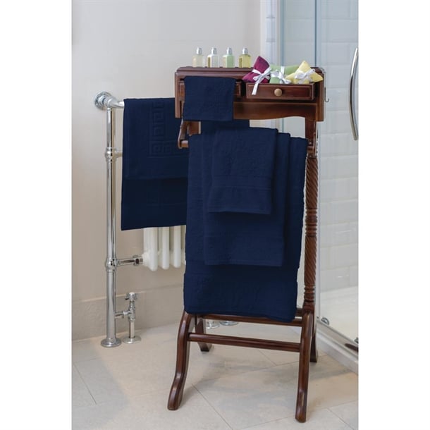 Mitre Essentials Nova Colour Towel Set Navy hb538