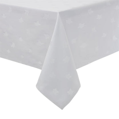 Mitre Luxury Luxor Tablecloth Ivy Leaf White p_gw455