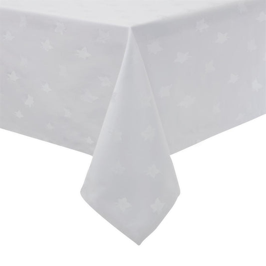 Mitre Luxury Luxor Tablecloth Ivy Leaf White p_gw455