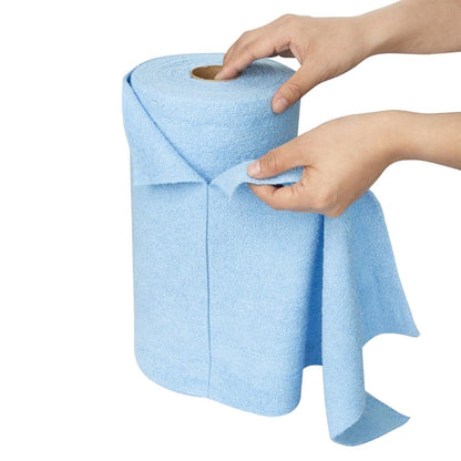 Nisbets Essentials Blue Micro Fibre Cloth 300x300mm - Roll of 50 tear-off sheets ha817
