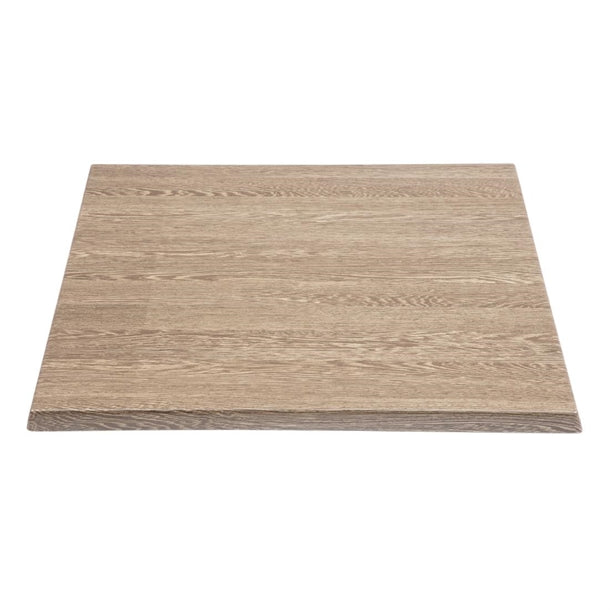 Bolero Pre-Drilled Square Table Top Wenge Grain 700mm hc295