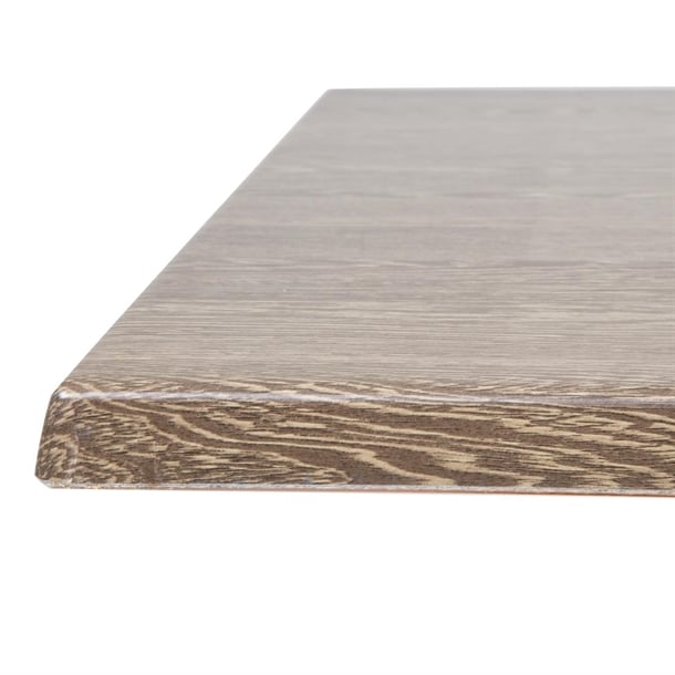Bolero Pre-Drilled Square Table Top Wenge Grain 700mm hc295