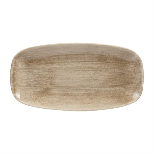 Churchill Stonecast Patina Antique Rectangular Plates Taupe 298mm (12 Pack) hc797