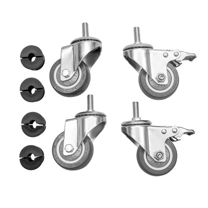 Vogue Stainless Steel Table Castors (Set of 4) hc847