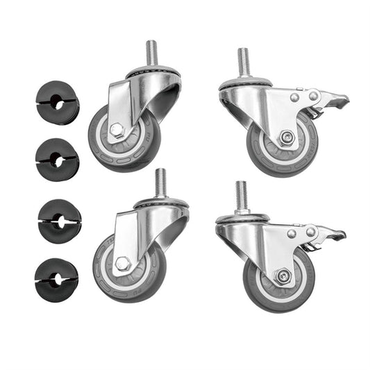Vogue Stainless Steel Table Castors (Set of 4) hc847