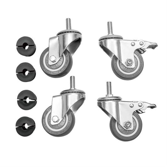 Vogue Stainless Steel Table Castors (Set of 4) hc847