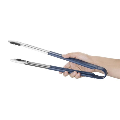 Hygiplas Colour Coded Serving Tong Blue - 405mm hc849