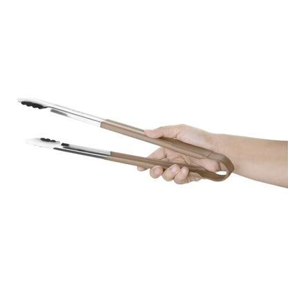 Hygiplas Colour Coded Serving Tong Brown 405mm hc850