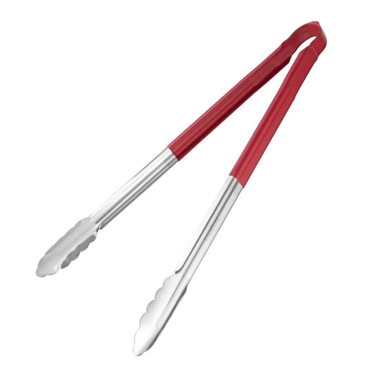Hygiplas Colour Coded Serving Tong Red 405mm hc854