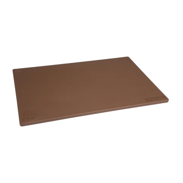 Hygiplas Low Density Antibacterial Chopping Board Brown 450x300x10mm hc857