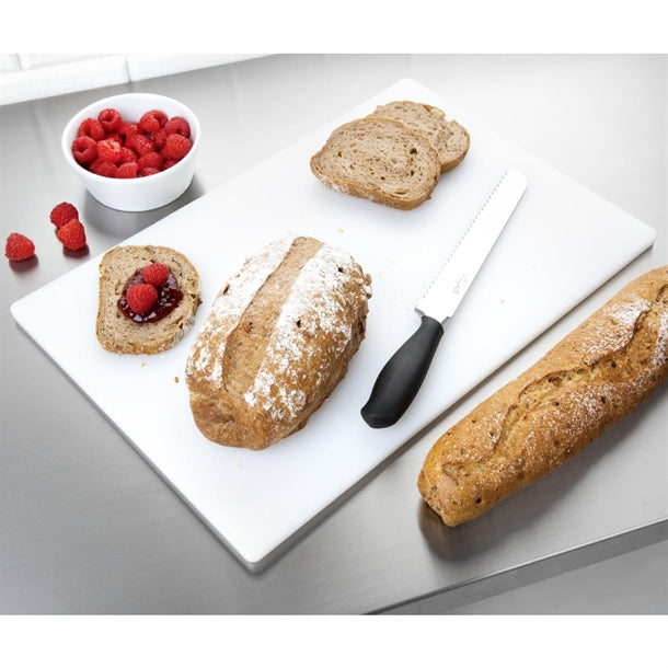 Hygiplas Low Density Antibacterial Chopping Board White 450x300x10mm hc860
