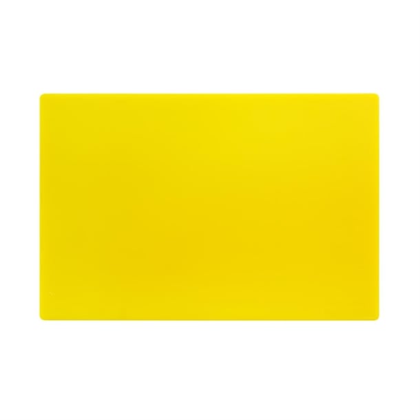 Hygiplas Low Density Antibacterial Chopping Board Yellow 450x300x10mm hc861