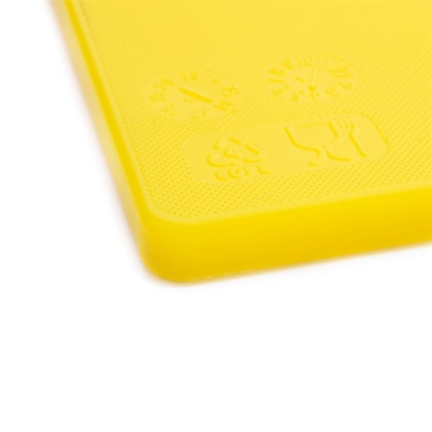 Hygiplas Low Density Antibacterial Chopping Board Yellow 450x300x10mm hc861