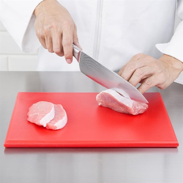Hygiplas High Density Red Chopping Board Small 305x229x12mm hc866