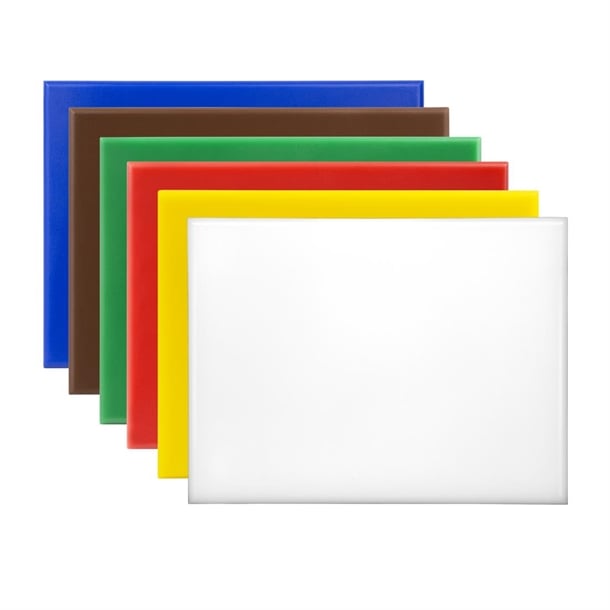 Hygiplas High Density 6-Piece Chopping Board Set 300x255x12mm hc869