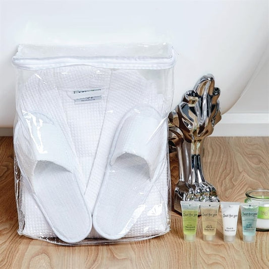 Comfort Langley Bathrobe and Slipper Set with Storage Bag p_hd128