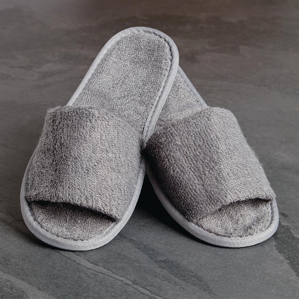 Mitre Luxury Curzon Open Toe Slippers Grey hd244