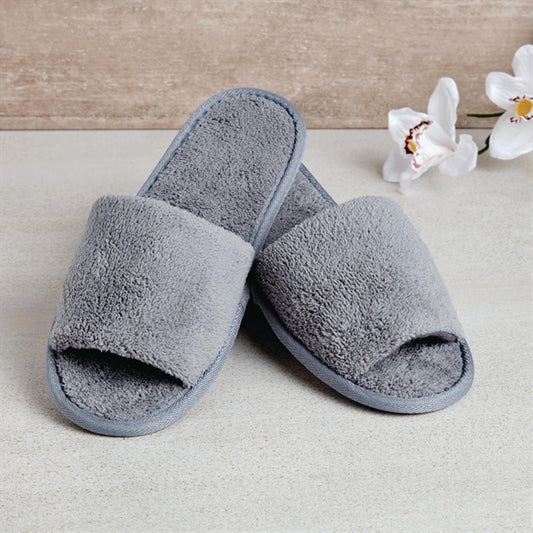 Mitre Comfort Vienna Open Toe Slippers Grey hr097