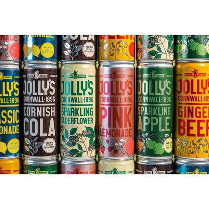 Jolly's Cornish Pink Lemonade Cans 250ml (24 Pack) hn942