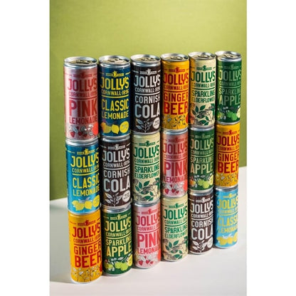Jolly's Cornish Pink Lemonade Cans 250ml (24 Pack) hn942