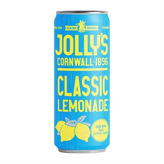 Jolly's Cornish Classic Lemonade Cans 250ml (24 Pack) hn940
