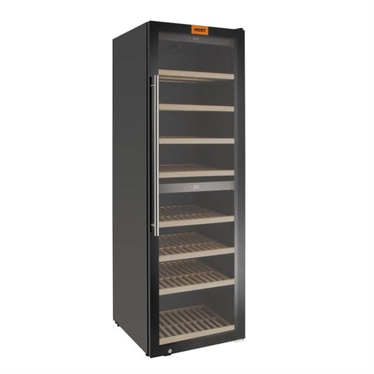 HOST 2 Zone Wine Fridge Black 180 Bottle ht256