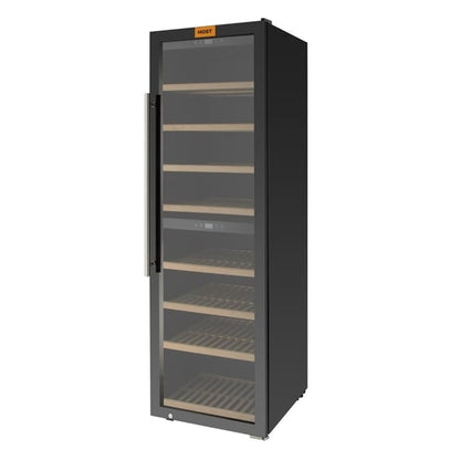 HOST 2 Zone Wine Fridge Black 180 Bottle ht256