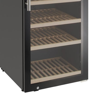 HOST 2 Zone Wine Fridge Black 180 Bottle ht256