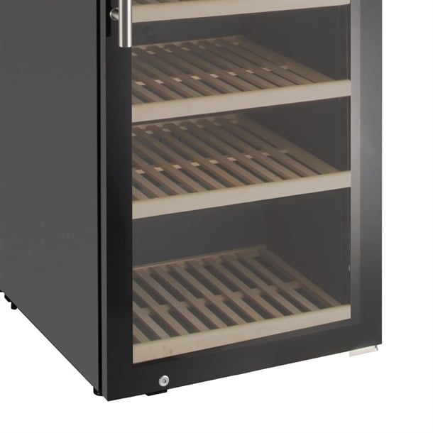 HOST 2 Zone Wine Fridge Black 180 Bottle ht256