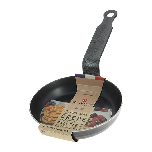 De Buyer Black Iron Blinis Pan 12cm hp598
