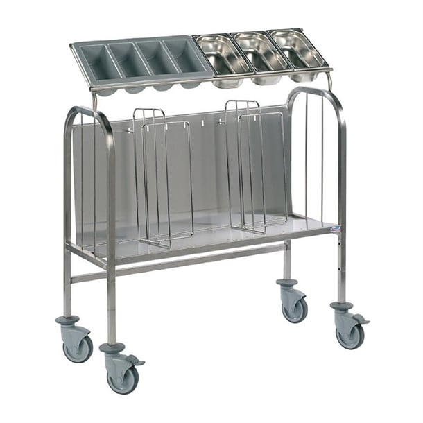 Matfer Bourgeat Tall Plate and Cutlery Trolley 792606 je069