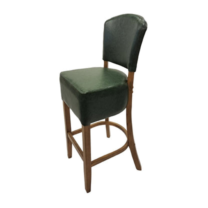 Hanoi Bar Chair in Weathered Oak with Bison Cedar Vinyl hp783