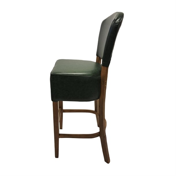 Hanoi Bar Chair in Weathered Oak with Bison Cedar Vinyl hp783