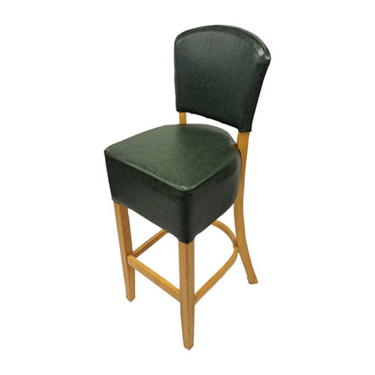 Hanoi Bar Chair in Soft Oak with Bison Cedar Vinyl hp790
