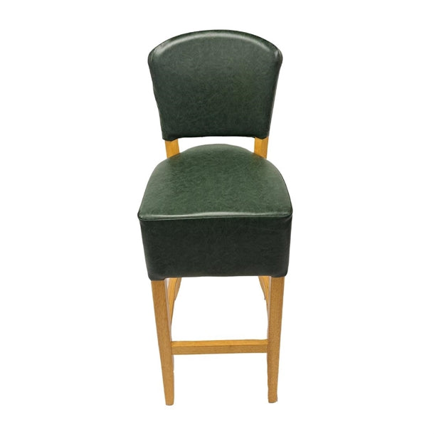Hanoi Bar Chair in Soft Oak with Bison Cedar Vinyl hp790