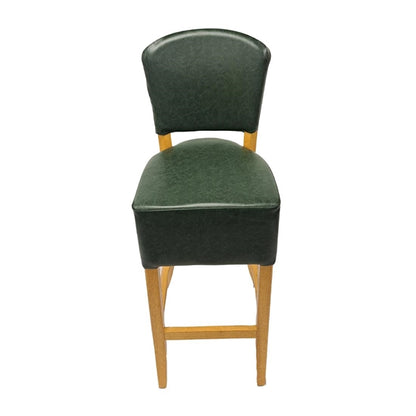 Hanoi Bar Chair in Soft Oak with Bison Cedar Vinyl hp790