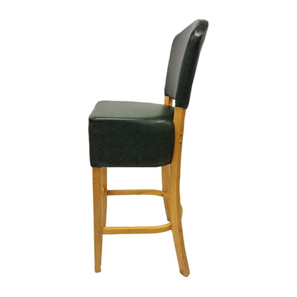 Hanoi Bar Chair in Soft Oak with Bison Cedar Vinyl hp790