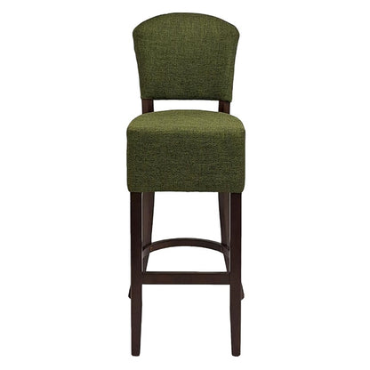 Hanoi Bar Chair In Soft Oak with Shetland Forest Seatpad hp792