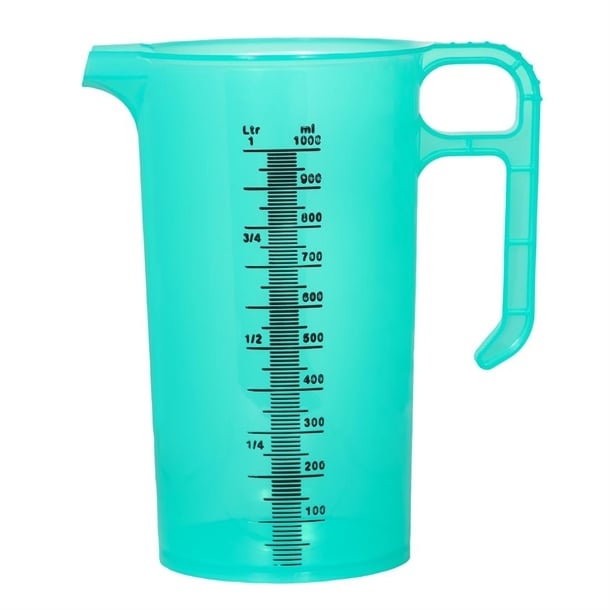 Pro-Measures Polypropylene Measuring Jug Green 1Ltr hp863