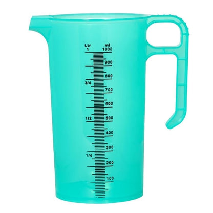 Pro-Measures Polypropylene Measuring Jug Green 1Ltr hp863