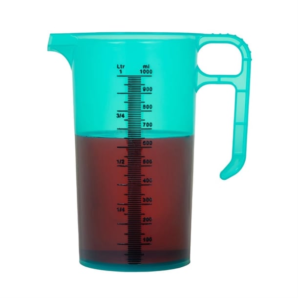 Pro-Measures Polypropylene Measuring Jug Green 1Ltr hp863