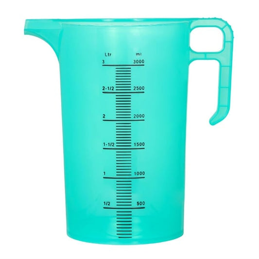 Pro-Measures Polypropylene Measuring Jug Green 3Ltr hp864