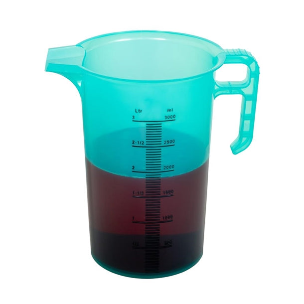 Pro-Measures Polypropylene Measuring Jug Green 3Ltr hp864