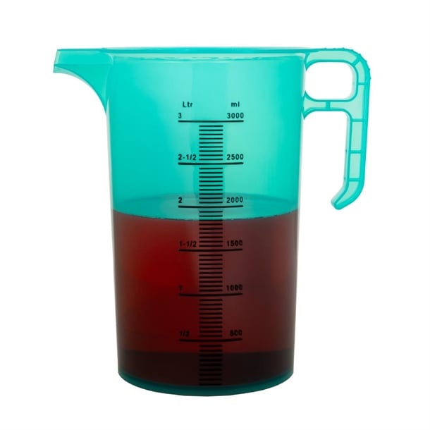 Pro-Measures Polypropylene Measuring Jug Green 3Ltr hp864